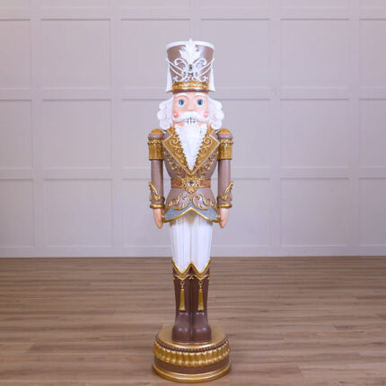 6 FT White & Tan Nutcracker