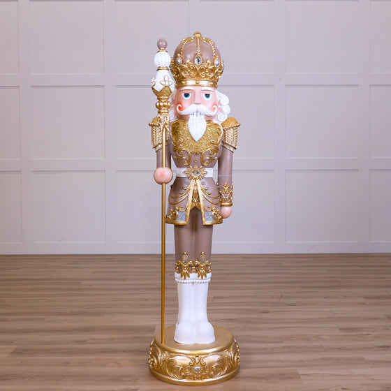 0671410968.jpg 6 FT Gold & Tan Nutcracker - Image 1